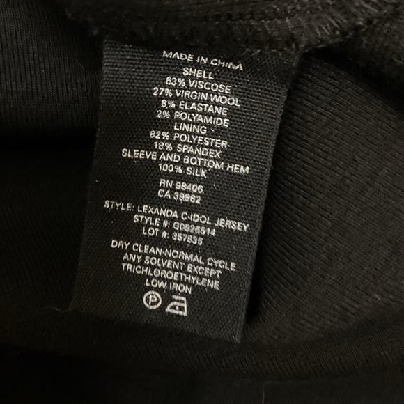 EUC Theory Black Sheer Women's Top Large - Picture 7 of 7